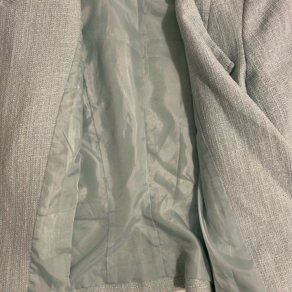 Blazer Jacket Light Aqua Blue - Size 2 - Picture 4 of 5